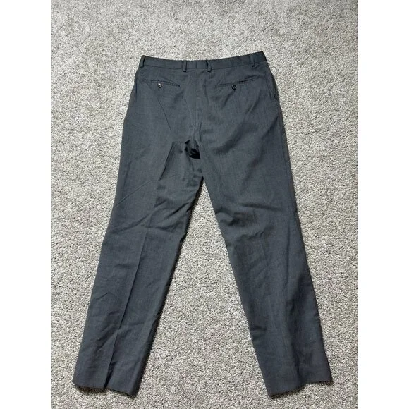 Burberry Men's Size 36R Gray Wool Dress Pants Slim Fit Made In Italy